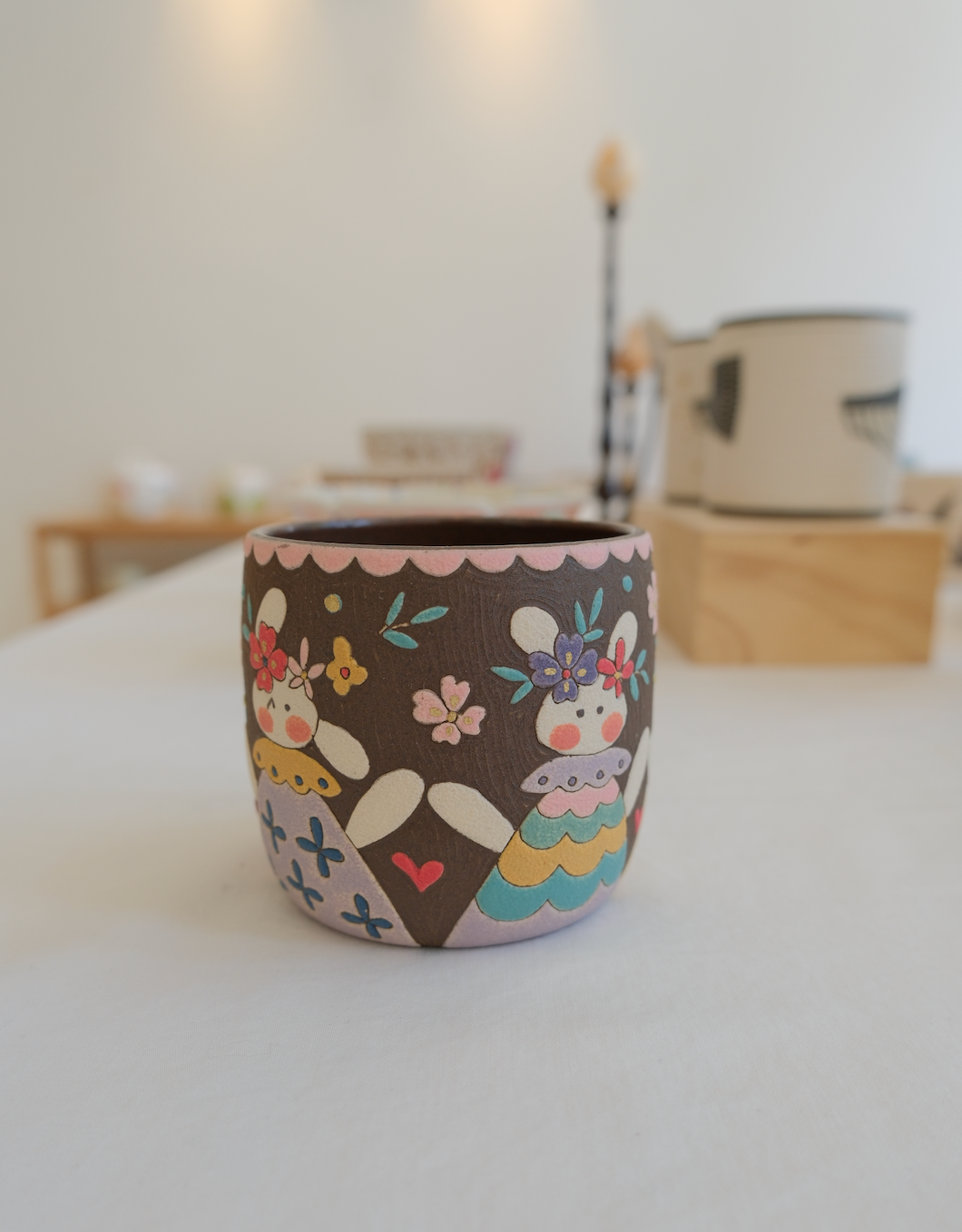 Woodland Blooming Bunny Cup