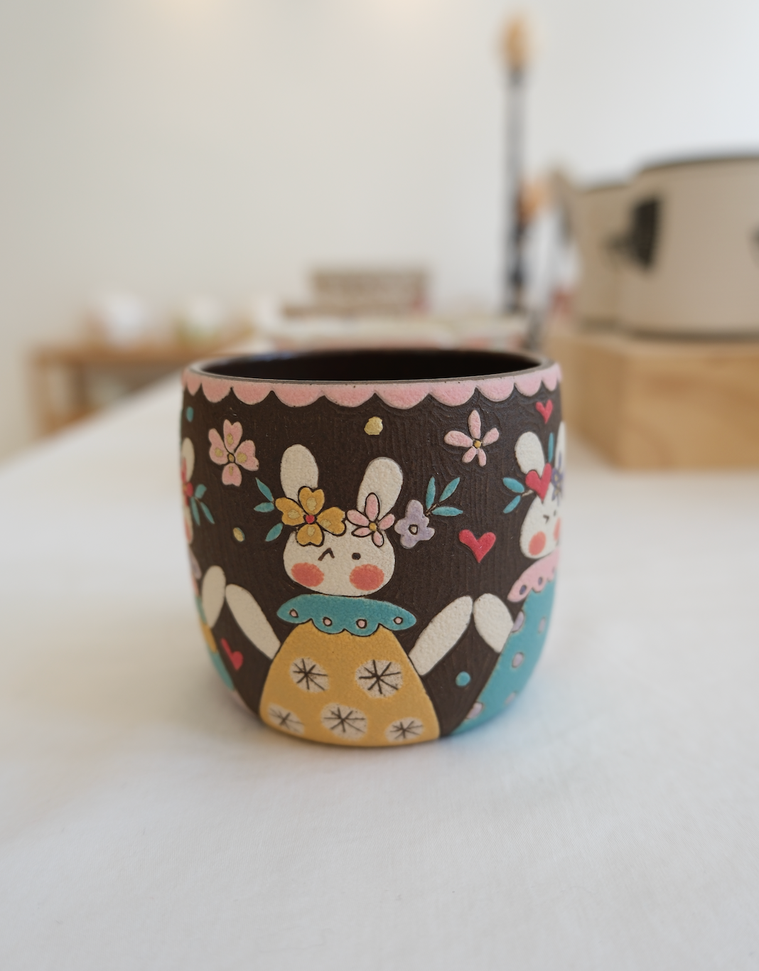 Woodland Blooming Bunny Cup