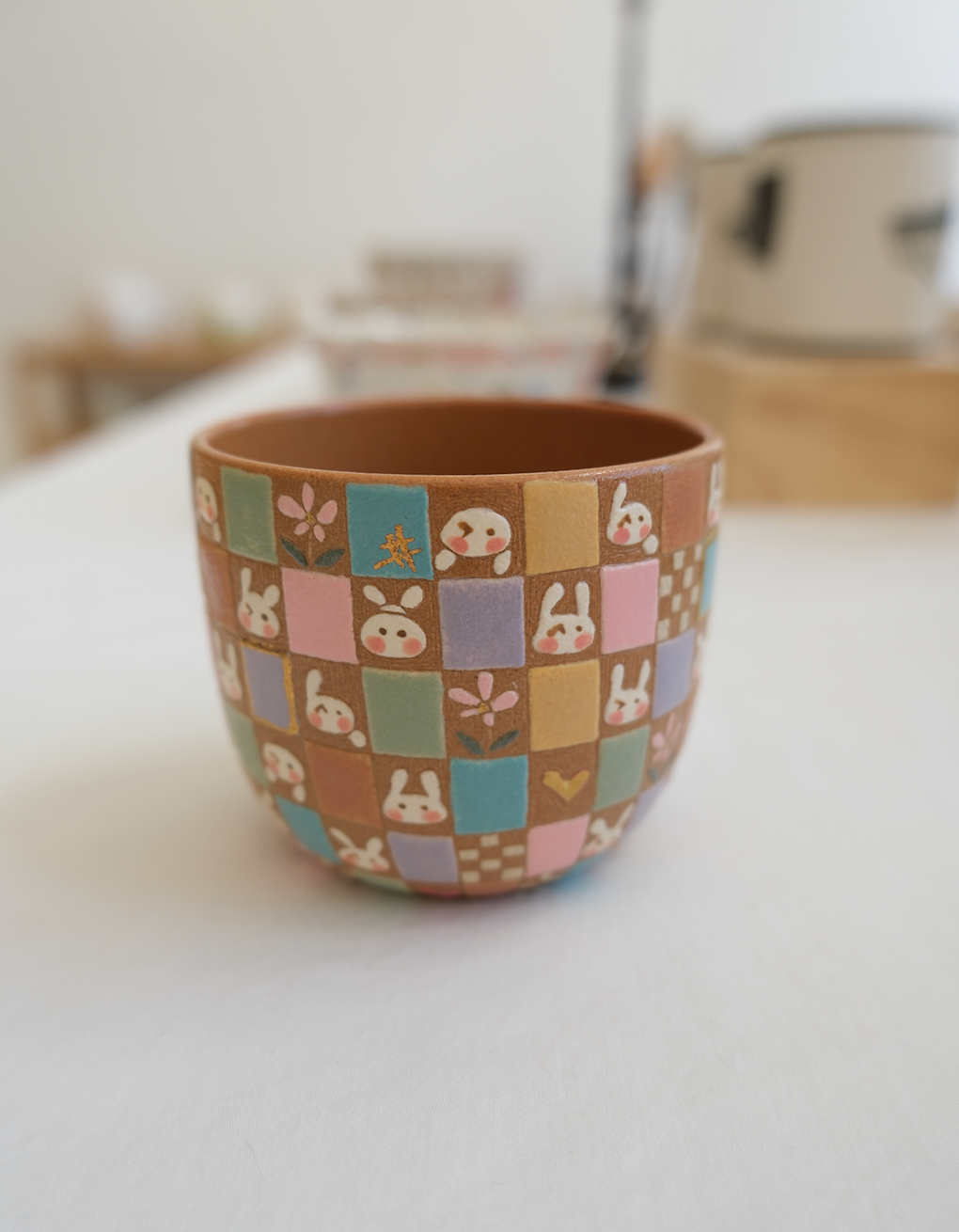 Patchwork Bunny Cup Light Tone
