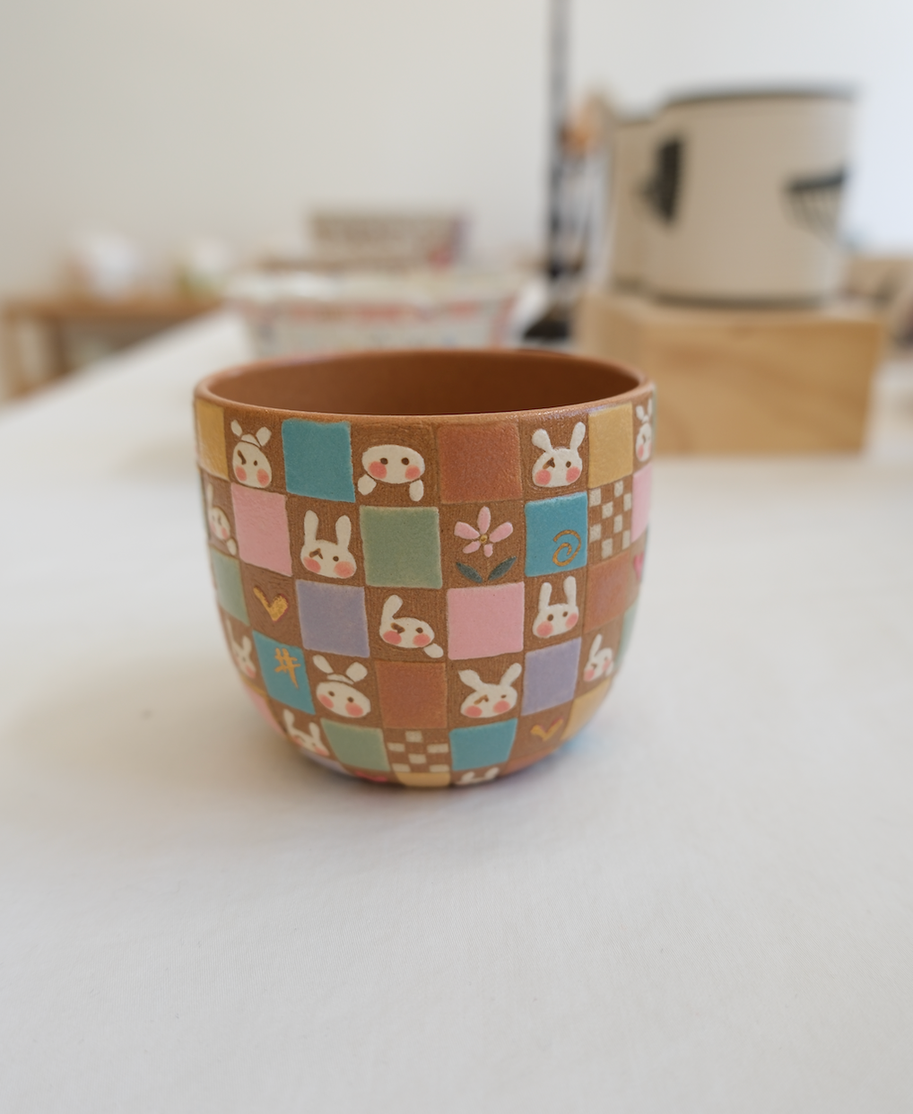 Patchwork Bunny Cup Light Tone