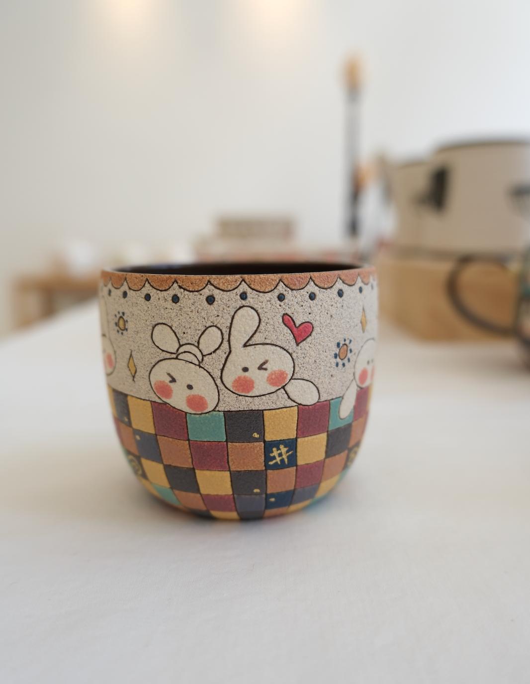 Checker and Rabbit Cup