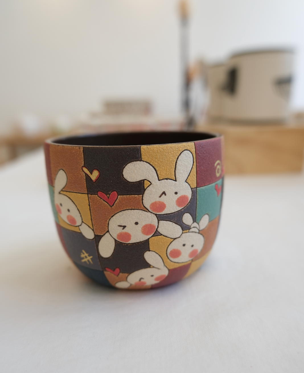 Patchwork Bunny Cup