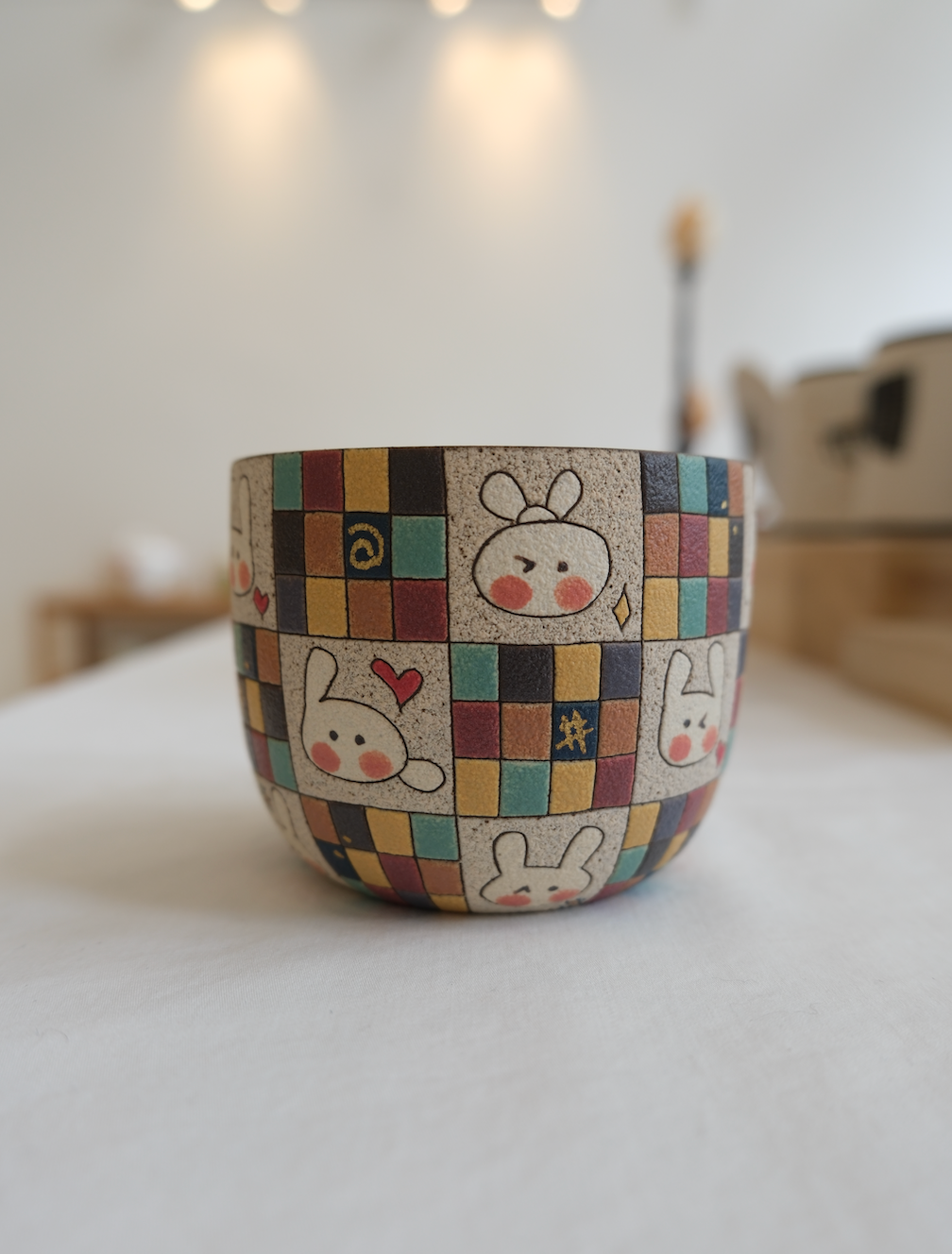 Checker Rabbit Cup
