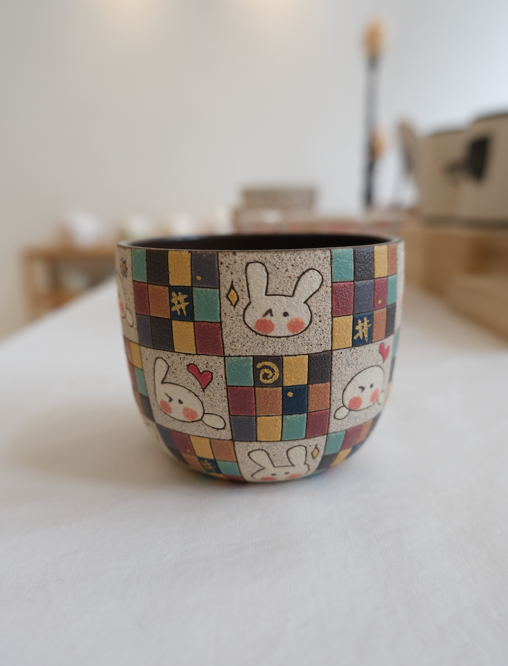 Checker Rabbit Cup