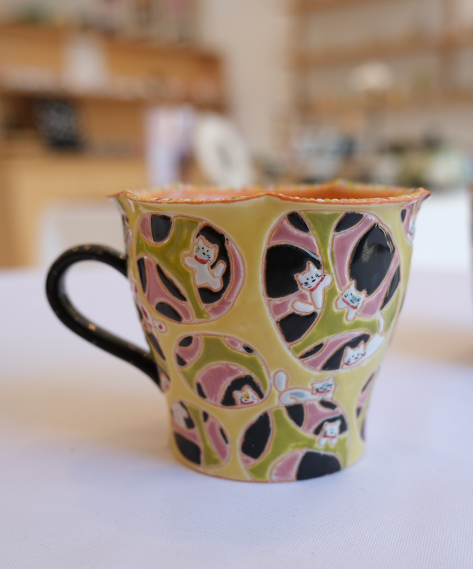 Layered Yellow Mug