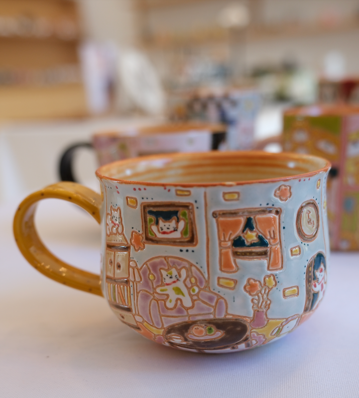 Goodnight White Clay Mug