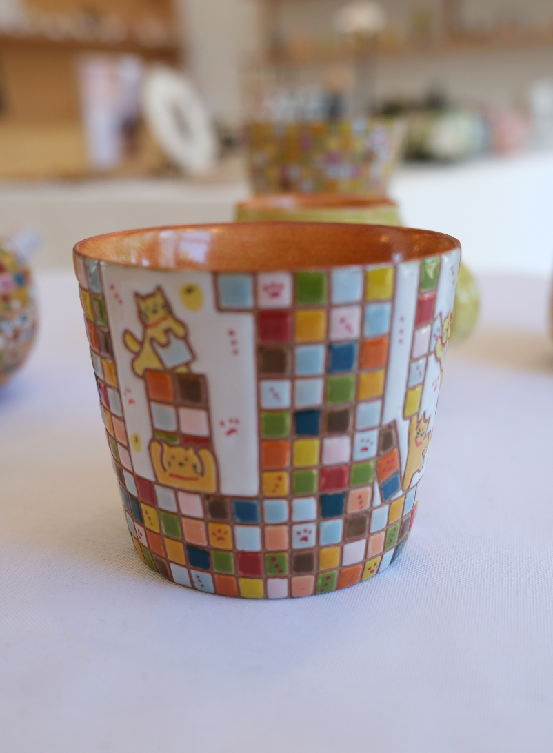 Checkered Cat Tumbler