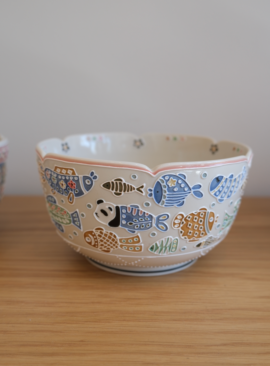 Panda Fish Serving Bowl
