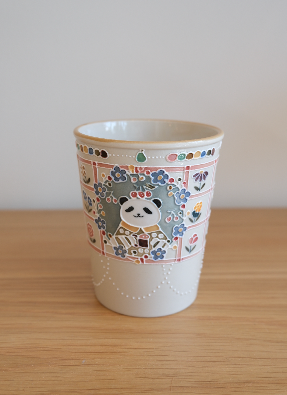Panda Floral Tumbler