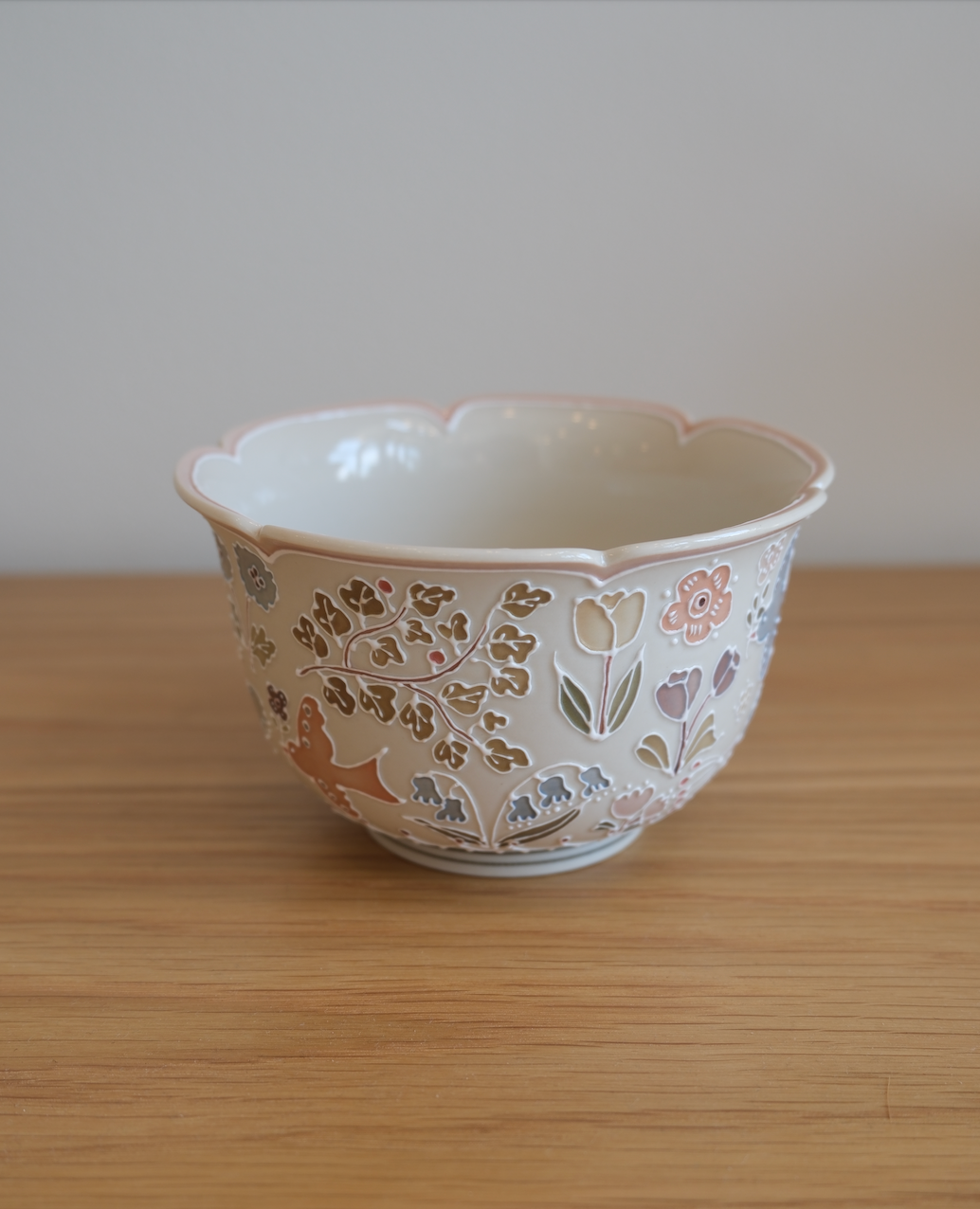 Flying Bird Floral Bowl
