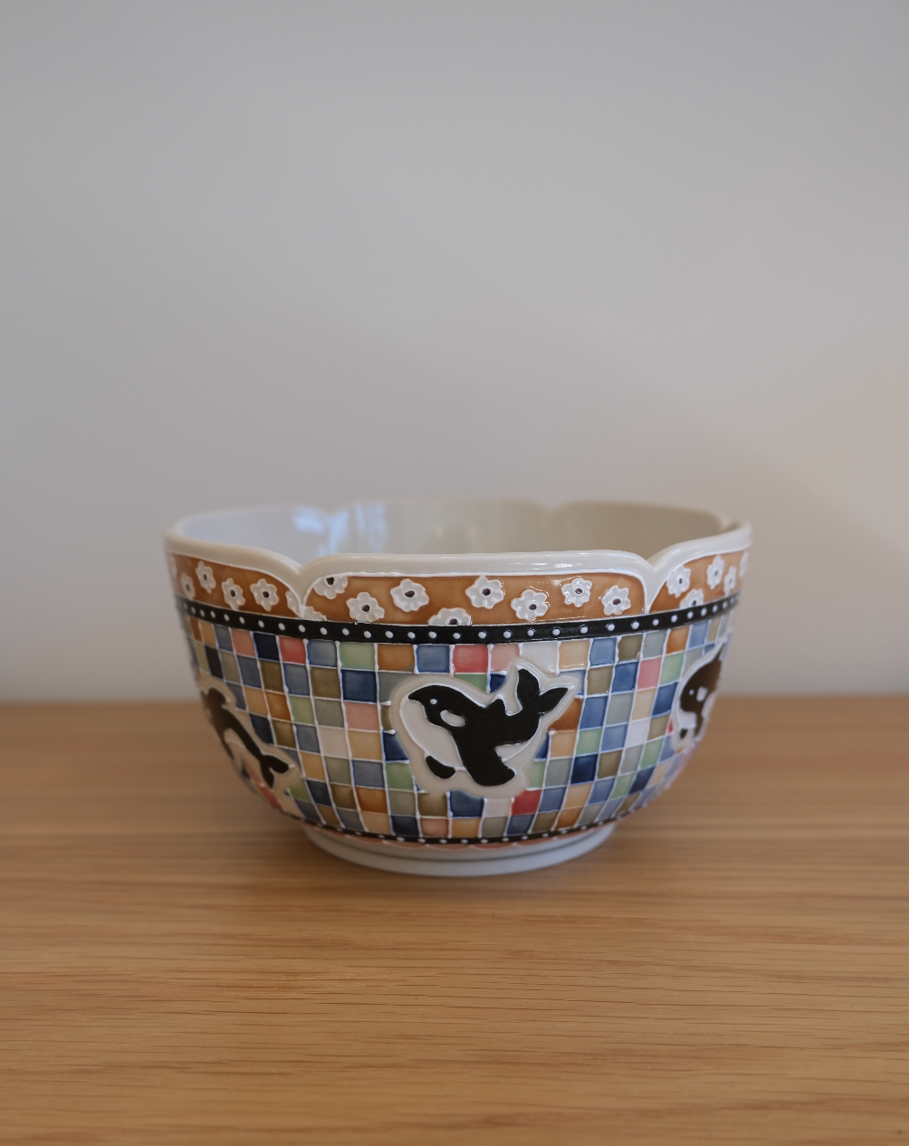 Orca Checkered Big Noddle Bowl