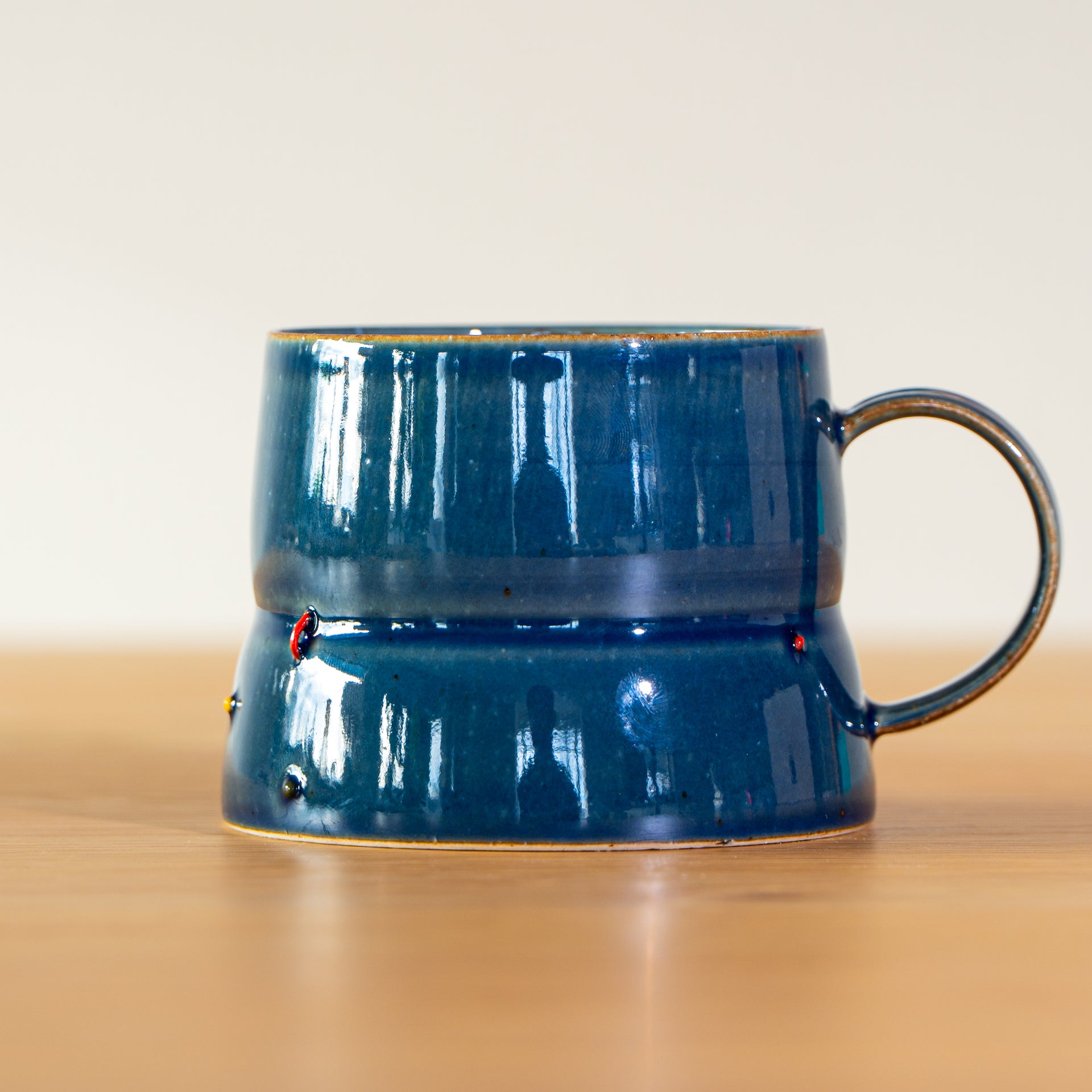 Handcrafted Deep Blue Ceramic Mug
