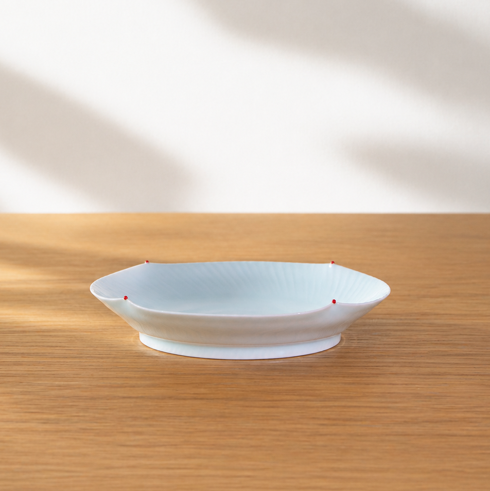 Handcrafted Pale Celadon Plate